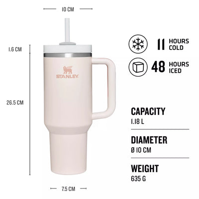 Stanley Quencher H2.0 Flowstate™ Tumbler | 40 OZ / 1.2L ( Rose Quartz)