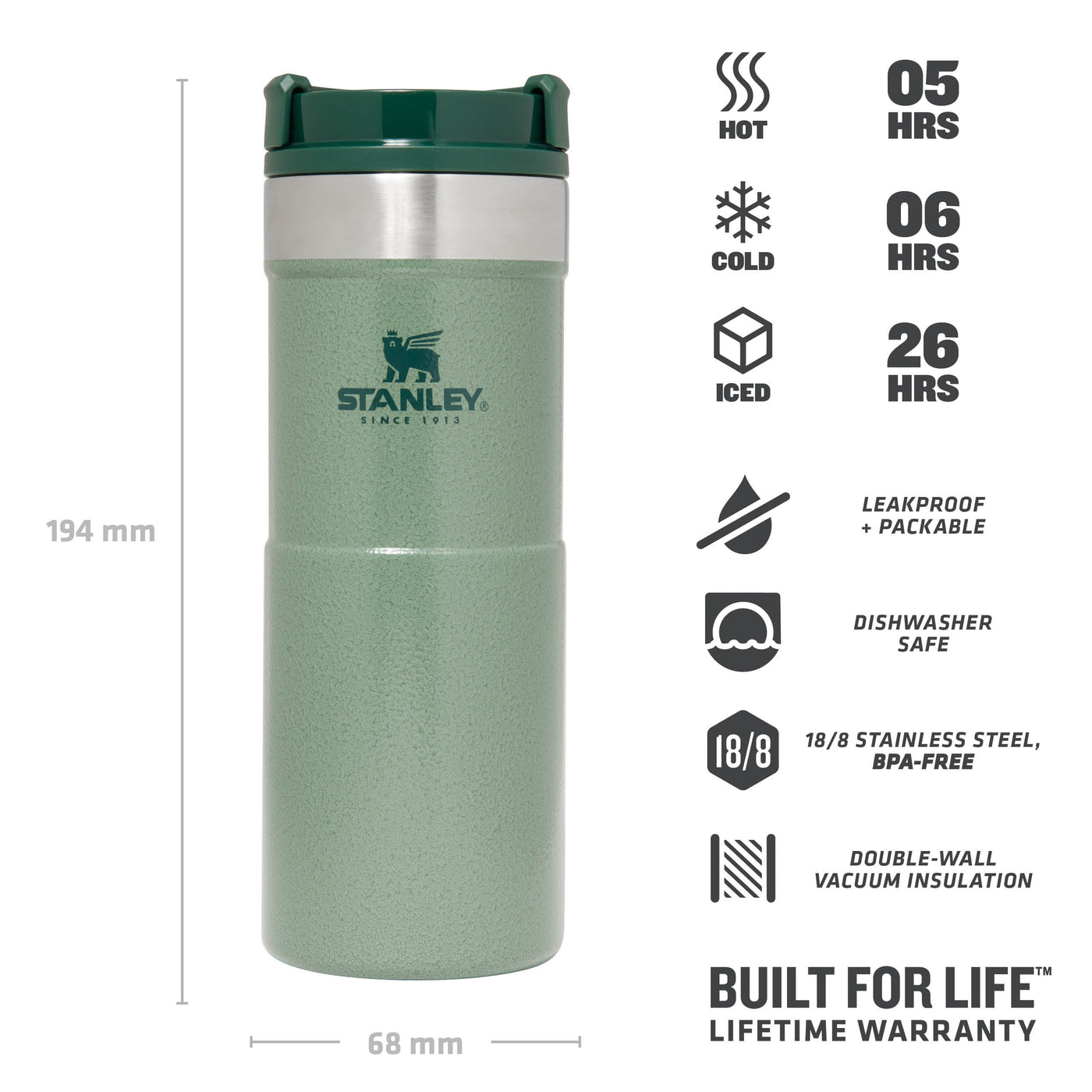 Stanley Classic NeverLeak™ Travel Mug | 0.35L