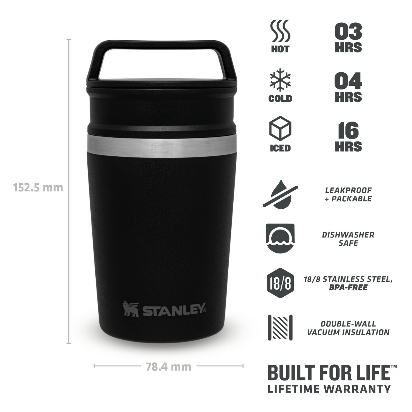 Stanley Adventure Shortstack Travel Mug | 0.23L