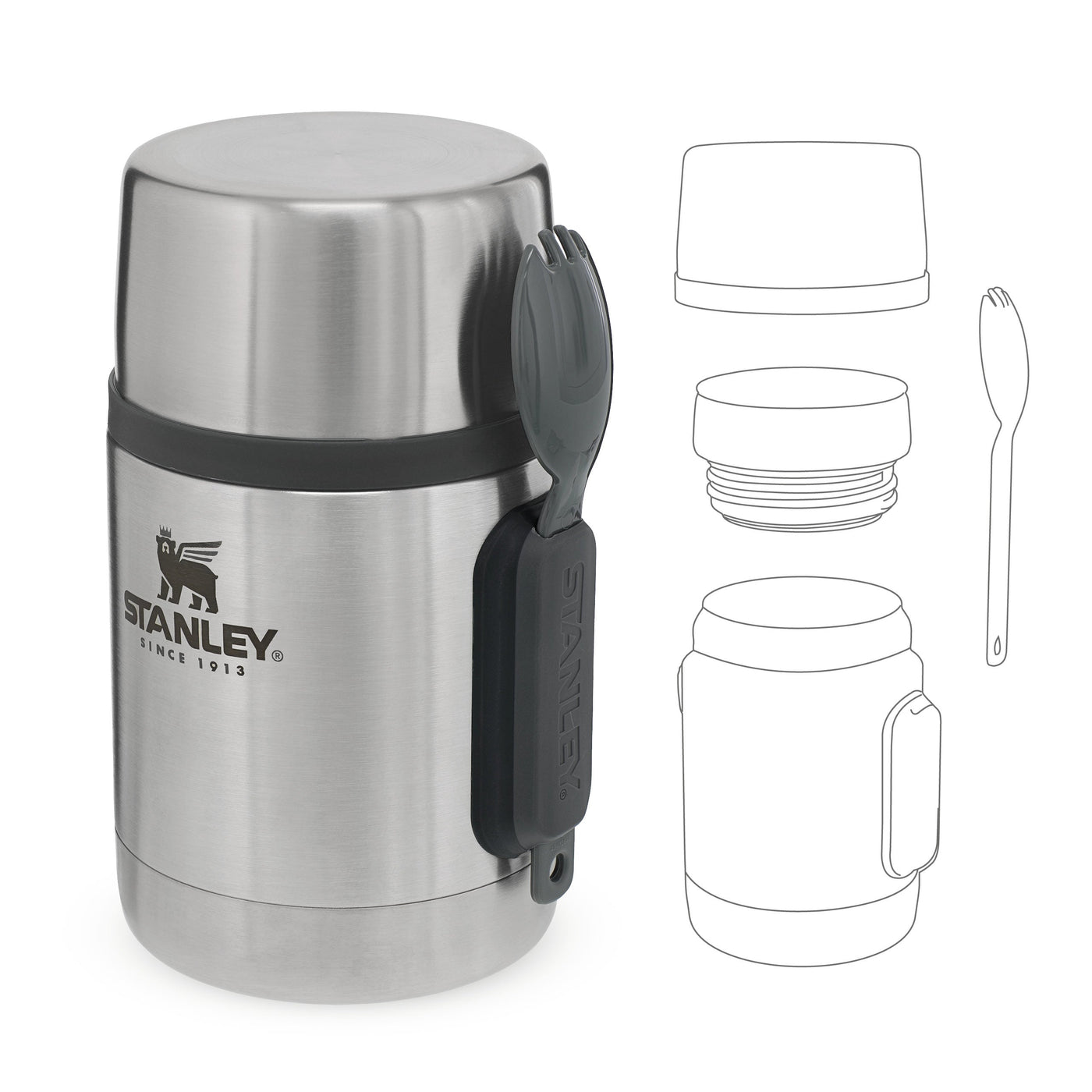 Stanley Adventure Stainless Steel All-in-One Food Jar | 0.53L