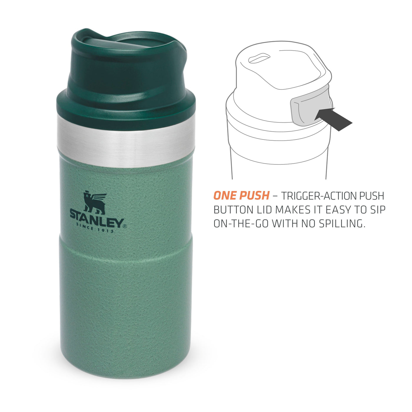 Stanley Classic Trigger Action Travel Mug | 0.25L