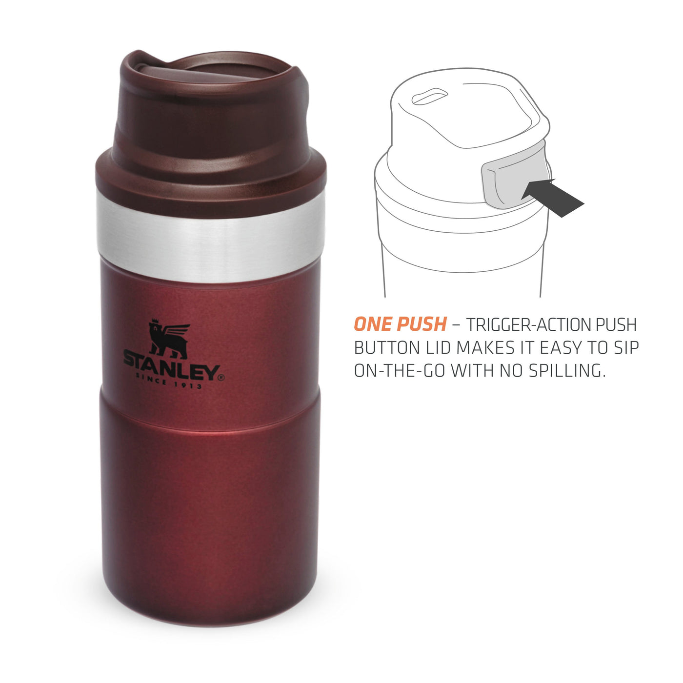 Stanley Classic Trigger Action Travel Mug | 0.25L